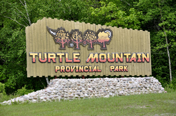 sign: Turtle Mountain Provincial Park